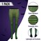 Black and Green Tights - Striped Nylon Stretch Pantyhose Stocking Accessories for Every Day Attire and Costumes for Teens and Children